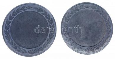 DN Tyúkot és kakast ábrázoló ezüstözött fém emlékérem (2x) (50mm) T:1-