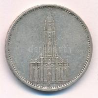 Német Harmadik Birodalom 1935F 5M Ag "Hindenburg" T:2 German Third Reich 1935F 5 Marks Ag ...
