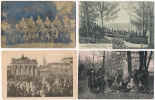 4 katonai fotó + 5 háborús képeslap + 1 német képeslap tábori postával