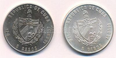 Kuba 1983. 5P Ag "Kubai Vasút" + 1983. 5P Ag "FAO Halászati Világkonferencia" T:...