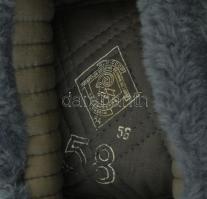 Szovjet katonai sapka, usanka. Jelzett