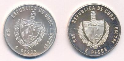 Kuba 1981. 5P Ag "Karibi Játékok kabalája" + 1982. 5P Ag (eredetileg PP) "Szarvasmarh...