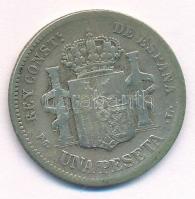 Spanyolország 1893PG-L 1P Ag "XIII. Alfonz" T:3 patina
Spain 1893PG-L 1 Peseta Ag "A...