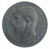 Spanyolország 1885MS-M 50c Ag "XII. Alfonz" T:3 patina, ü.
Spain 1885MS-M 50 Centimos Ag ...