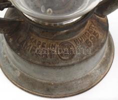 Lampart régi viharlámpa, rozsdás, m: 36 cm