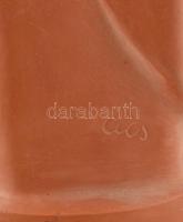 Ács József (1931): Ülő akt. Terrakotta, Jelzett. 33 cm