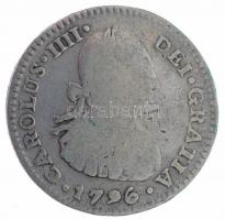 Mexikó 1796FM 1R Ag "IV. Károly" T:3
Mexico 1796FM 1 Real Ag "Carlos IV" C:F
K...