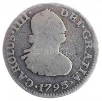 Mexikó 1793FM 1/2R Ag "IV. Károly" T:3
Mexico 1793FM 1/2 Real Ag "Carlos IV" C:...