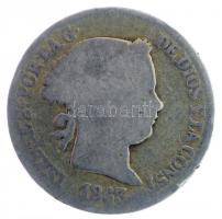 Spanyolország 1863. 2R Ag "II. Izabella" verdejelben hatágú csillag T:3,3-
Spain 1863. 2 ...