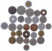 Vegyes 29db-os érme tétel a világ minden tájáról T:2-3 Mixed 29pcs of coin lot from all aroun the World C:XF,F