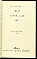 Buday, George: The History of the Christmas Card. London, 1954, Rockliff, XXIII+304 p + 39 t. Szövegközi illusztrációkkal, fekete-fehér és színes képtáblákkal illusztrálva. Angol nyelven. Kiadói, aranyozott gerincű egészvászon-kötés, a kihajtható tábla kissé sérült, egyébként jó állapotban.