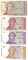 Horvátország 1991. 1D - 500D (6xklf) + 1993. 50.000D T:I-III
Croatia 1991. 1 Dinar - 500 Dinara (6x...