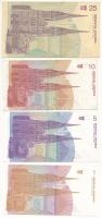Horvátország 1991. 1D - 500D (6xklf) + 1993. 50.000D T:I-III
Croatia 1991. 1 Dinar - 500 Dinara (6x...
