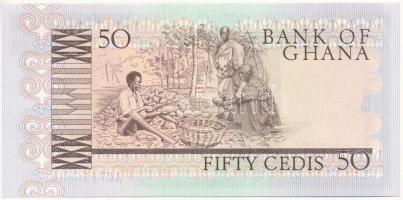 Ghána 1980. 50C T:I 
Ghana 1980. 50 Cedis C:UNC 
Krause 22.b