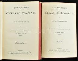 Kisfaludy Sándor összes költeményei I-II. kötet. Remekírók Képes Könyvtára. Bp.,1901, Lampel R. (Wod...