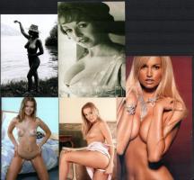 26 db színes akt fotó, részben amatőr modellektől, mind különböző az 1980-2000-e évekből 14x10 cm