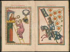 Die Minnesinger in Bildern der Manessischen Handschrift. Insel-Bücherei. Nr. 450. Leipzig, é. n., In...