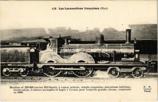 Machine no. 220-360 (ancien 952 Ouest) a vapeur saturée, simple expansion, mécanisme intéreur. Les Locomotives Francaises (Etat) / French State Railways locomotive