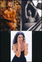 3 db Monica Bellucciról készült fotó másolat, levelezőlap 9x14 cm