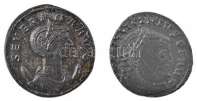 Római Birodalom / Róma / Severina 270-275. Antoninianus billon (4,47g) + Siscia / I. Licinius 313-315. AE Follis (3,24g) T:2 Roman Empire / Rome / Severina 270-275. Antoninianus billon SEVERINA AVG / CONCORDIAE MILITVM (4,47g) + Siscia / Licinius I 313-315. AE Follis IMP LIC LICINIVS P F AVG / IOVI CON-sERVATORI - A - SIS (3,24g) C:XF RIC V 4., VII 8.