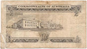 Ausztrália DN (1961-1965) 10sh "AF/05 998682" jobb alsó sarok leszakadt, de a tétel része,...