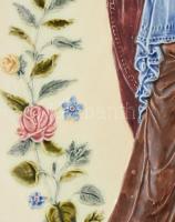 Steidl Znaim dísztál, apró kopoással, jelzett, d: 35 cm