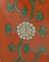 Herendi Gödöllő (SR - Siang Rouge) mintás váza. Kézzel festett, jelzett, hibátlan m: 24 cm