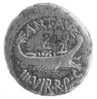 Római Köztársaság / Marcus Antonius Kr.e. 32-31. Antoninianus Ag (3,05g) T:2- Republic of Rome / Marcus Antonius 32-31 BC Legionary Denarius Ag ANT AVG III VIR R P C / LEG IX (3,05g) C:VF
