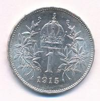 Ausztria 1915. 1K Ag "Ferenc József" T:1,1- 
Austria 1915. 1 Corona Ag "Franz Joseph...