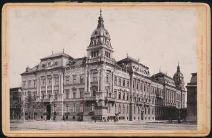 cca 1890 Arad, Csanádi-palota, keményhátú fotó, 10,5×16,5 cm