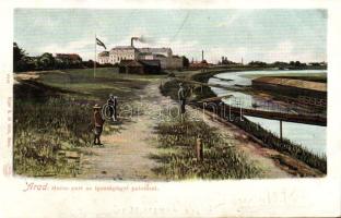 Arad river Maros with court