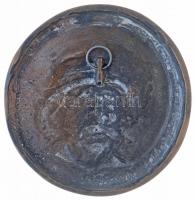 DN "Albert Schweitzer" egyoldalas bronz plakett, hátlapon függesztőkarikával (146mm) T:1-,...