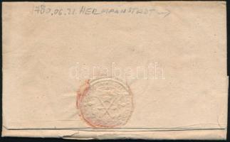 1870 Nagyszeben (Hermannstadt), régi kézzel írt levél