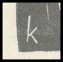 Kós Károly (1883-1977): Székely pár. Linómetszet, papír, jelzett a metszeten, 14×10 cm