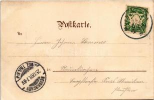 1901 München, Munich; Kgl. Hofbräuhaus / beer hall, inn. E. Keppler No. 797. (EK)