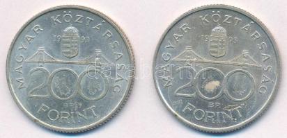 1993. 200Ft Ag "MNB" (2x) T:1-,2 ragasztásnyom
Adamo F13