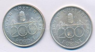 1993. 200Ft Ag "MNB" (2x) T:1-,2 ragasztásnyom
Adamo F13