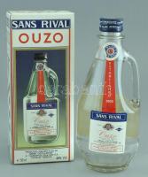 Sans Rival márkájú ouzo, 0,5L, 46% Vol, bontatlan palack.