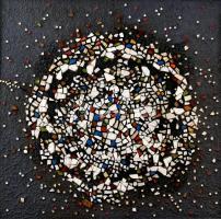 Fock Antal (1924-2004): Absztrakt kompozíció. Mozaik. Jelzés nélkül. 49x49cm