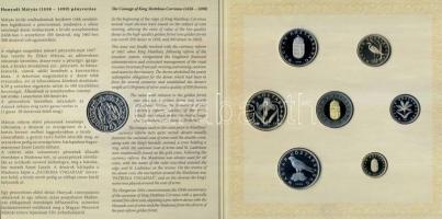 2008. 1Ft-100Ft 7klf db + Mátyás denár Ag fantáziaverete "Reneszánsz emlékév" szettben T:P...