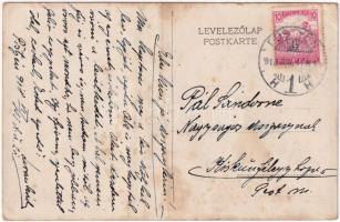 1918 Pöstyén, Pistyan, Piestany; Pro Patria Vöröskereszt Hadikórház, kórterem, K.u.K. katonák / Pro ...