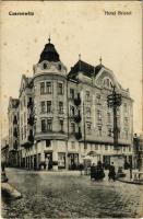 Chernivtsi, Czernowitz, Cernauti, Csernyivci (Bukovina); Hotel Bristol, shop of Josef Reisch (EK)