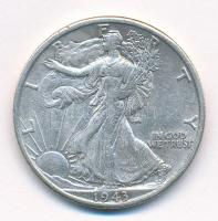 Amerikai Egyesült Államok 1943. 1/2$ Ag Walking Liberty T:2-,3 USA 1943. 1/2 Dollar Ag Walking Liberty C:VF,F Krause KM#142