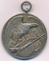 1928. Pécs, 1928. IX. 8. I. ezüstözött Br sportlövészeti díjérem füllel (39mm) T:2