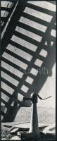 1968 Harmath István budapesti fotóművész feliratozott, vintage fotóművészeti alkotása, 24x9,6 cm