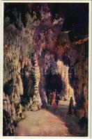 Pegli, Villa Pallavicini, Nell interno della grotta