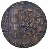 Tóth Sándor (1933- ) "Szent-Györgyi Albert" kétoldalas, öntött bronz plakett "MDCCCCI...