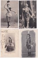 13 db régi magyar képeslap: színészek / 13 pre-1945 Hungarian postcards: actors, actresses