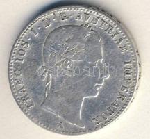 Ausztria 1858. 1/4Fl Ag T:3+/3