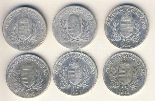 1926-39. 1P Ag (6x) T:2,3